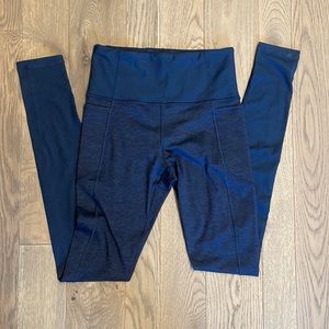 Athleta women’s size small navy blue heathered leggings